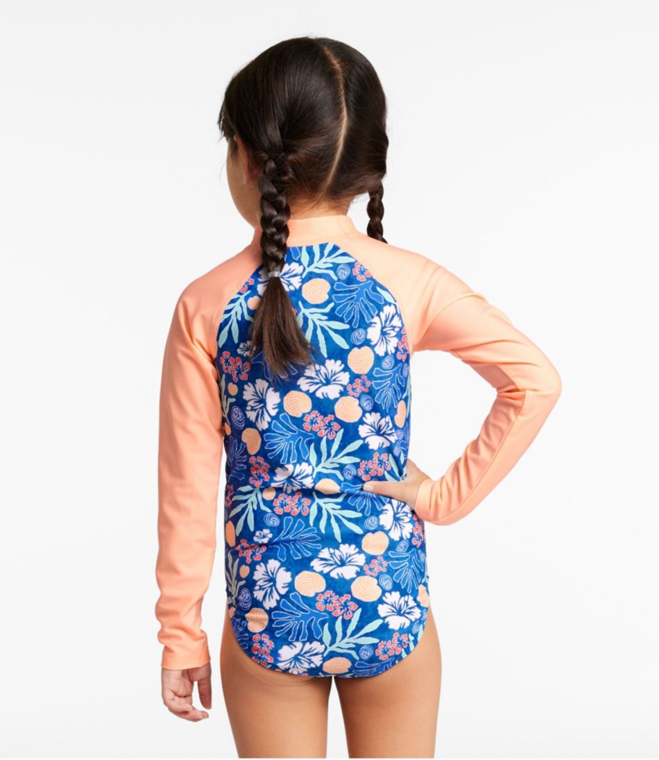 Girls' Watersports Swimwear, Rashguard One-Piece / L.L.Bean