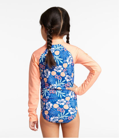 Girls' Watersports Swimwear, Rashguard One-Piece / L.L.Bean