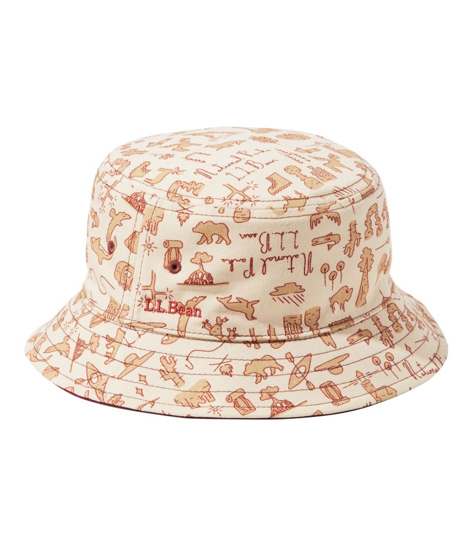 Kids' Bean's Reversible Cotton Bucket Hat / L.L.Bean