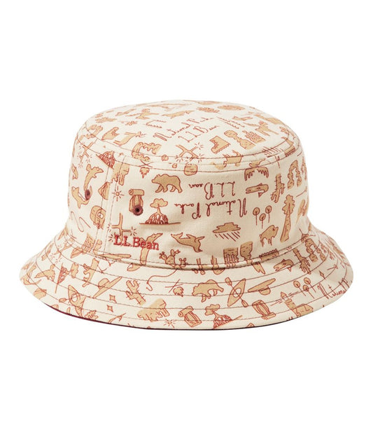 Kids' Bean's Reversible Cotton Bucket Hat / L.L.Bean