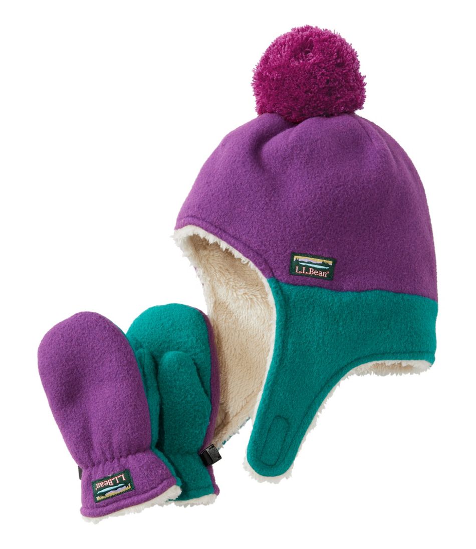 Infants' and Toddlers' Mountain Classic Fleece Hat and Mitten Set / L.L.Bean