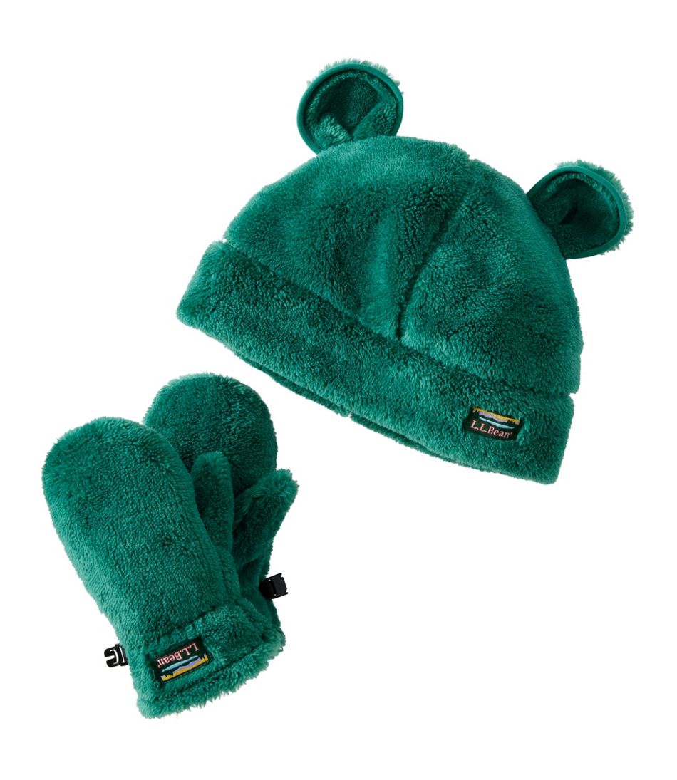 Toddlers' Hi-Pile Hat and Mitten Set / L.L.Bean
