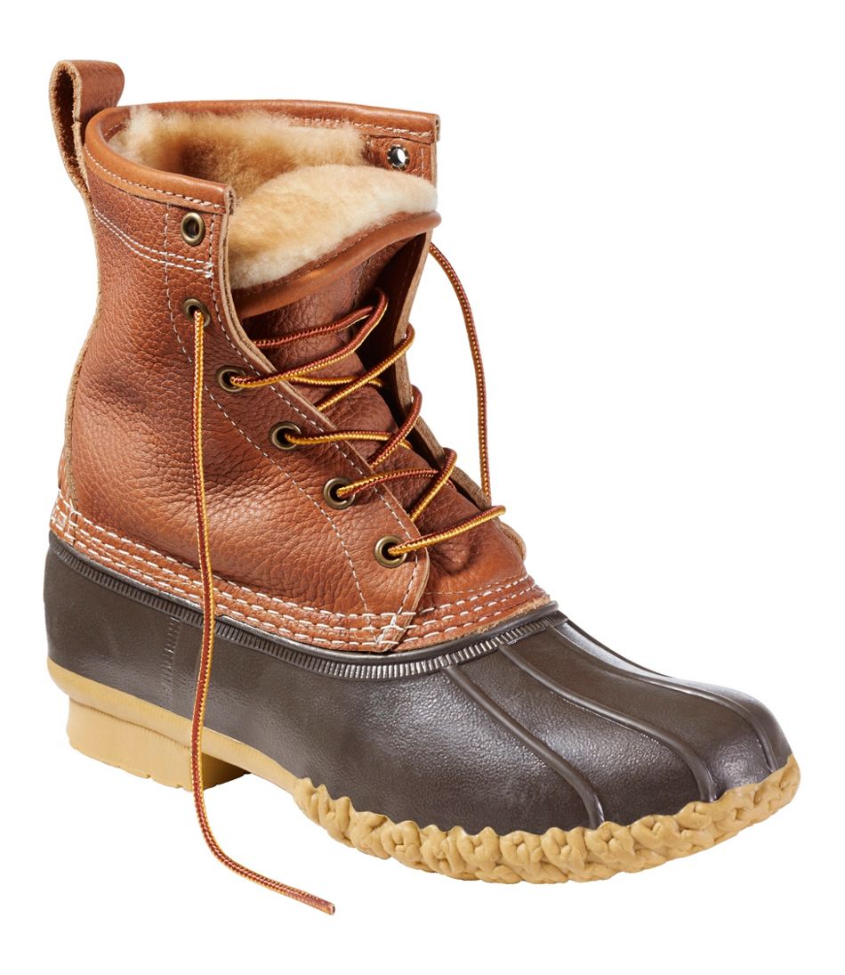 Women's Bean Boots, 8" Shearling-Lined Insulated / L.L.Bean
