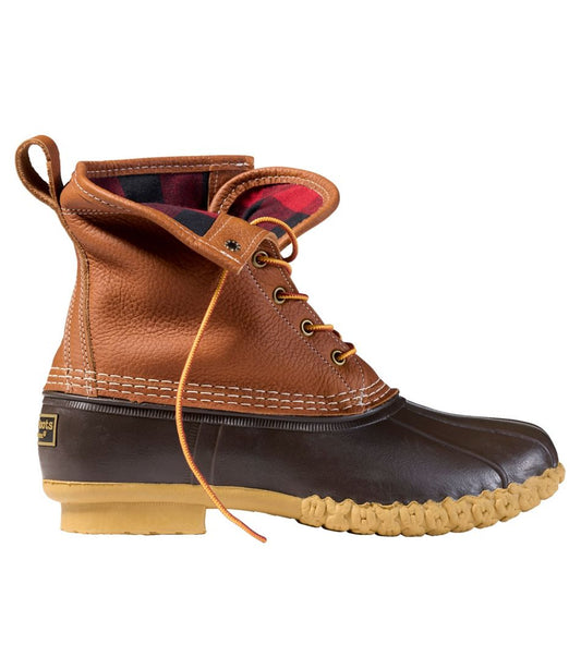 Men's Bean Boots 8", Flannel-Lined Insulated / L.L.Bean