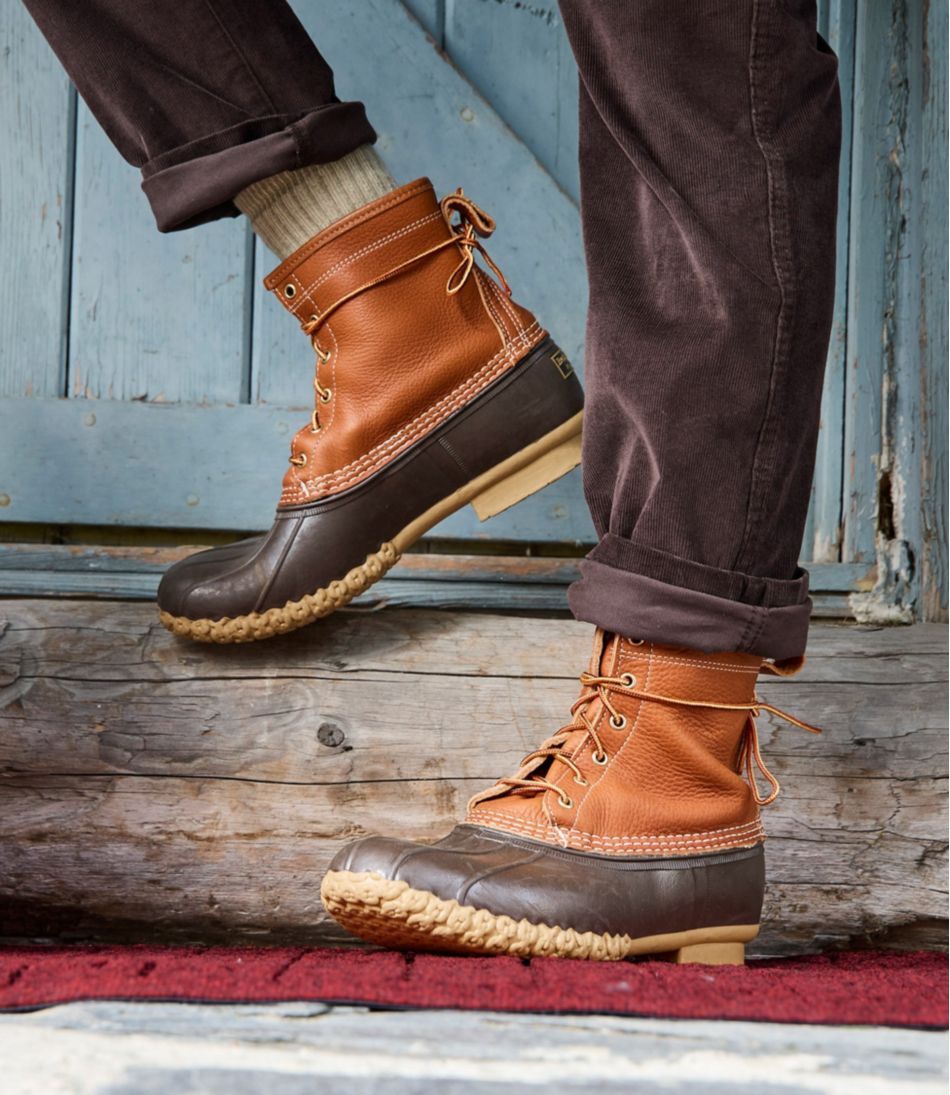 Men's Bean Boots 8", Flannel-Lined Insulated / L.L.Bean