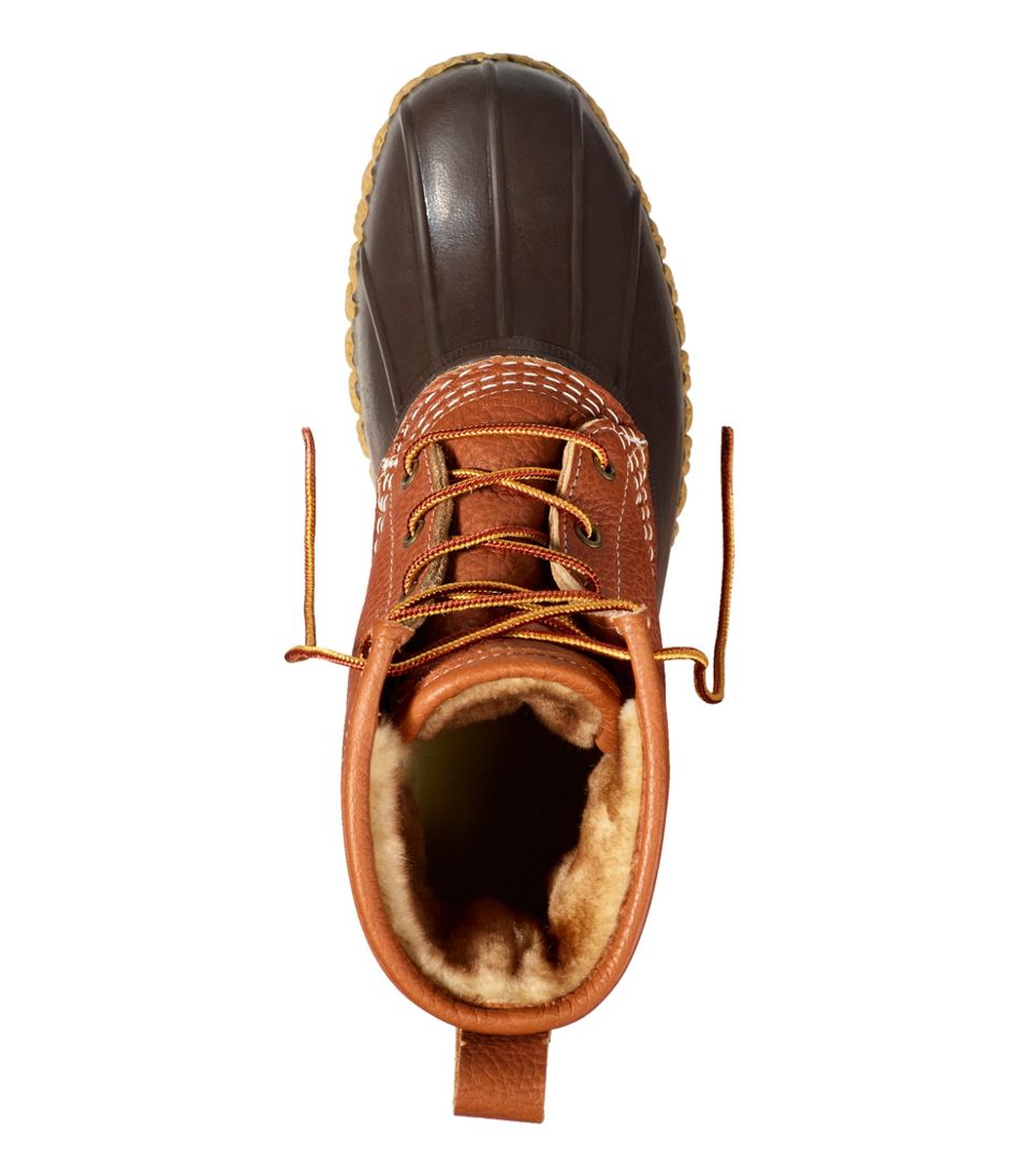 Men's Bean Boots, 8" Shearling-Lined Insulated / L.L.Bean