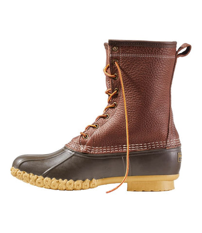 Men's Bean Boots, 10" Shearling-Lined Tumbled Leather / L.L.Bean