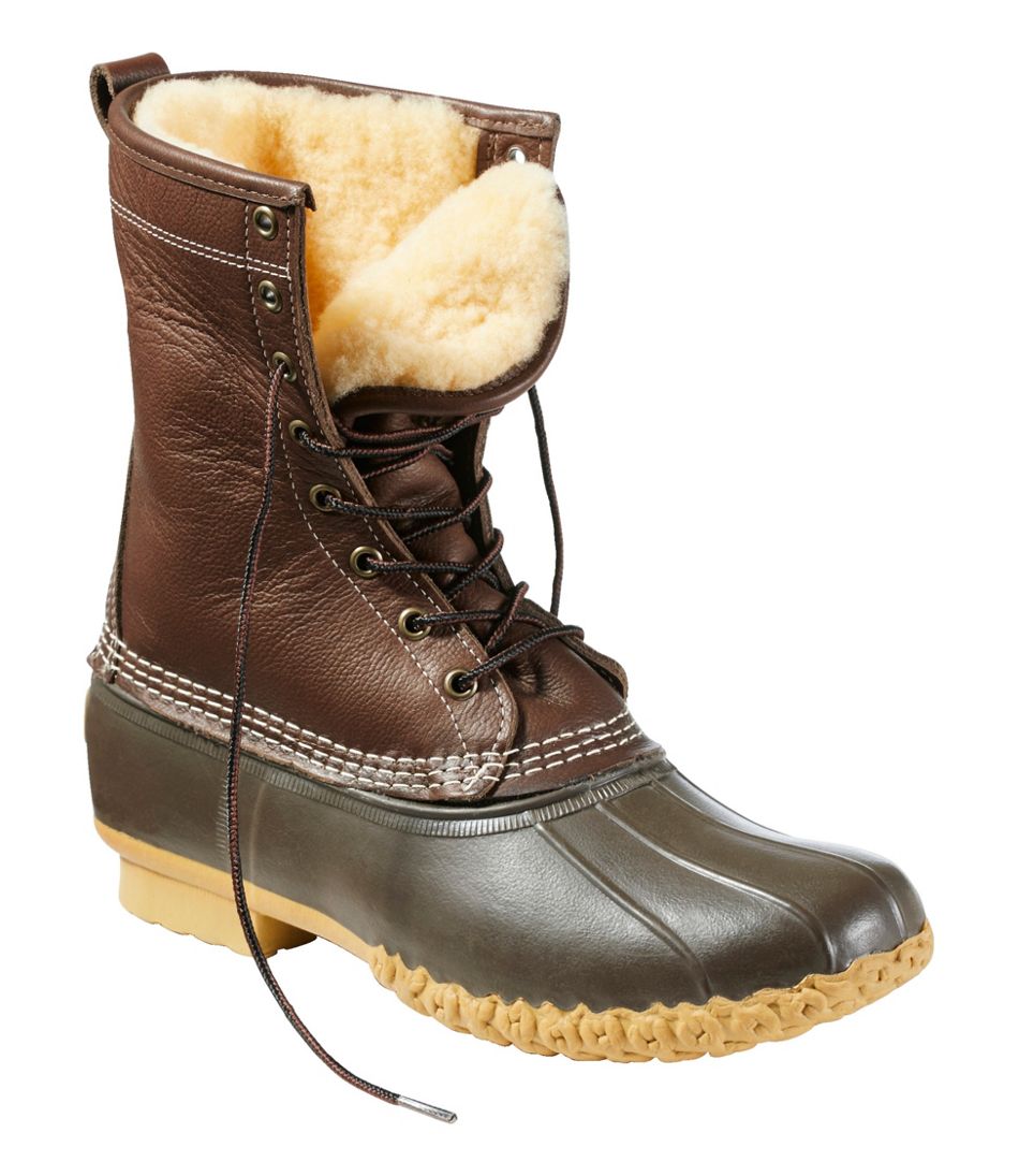 Men's Bean Boots, 10" Shearling-Lined / L.L.Bean