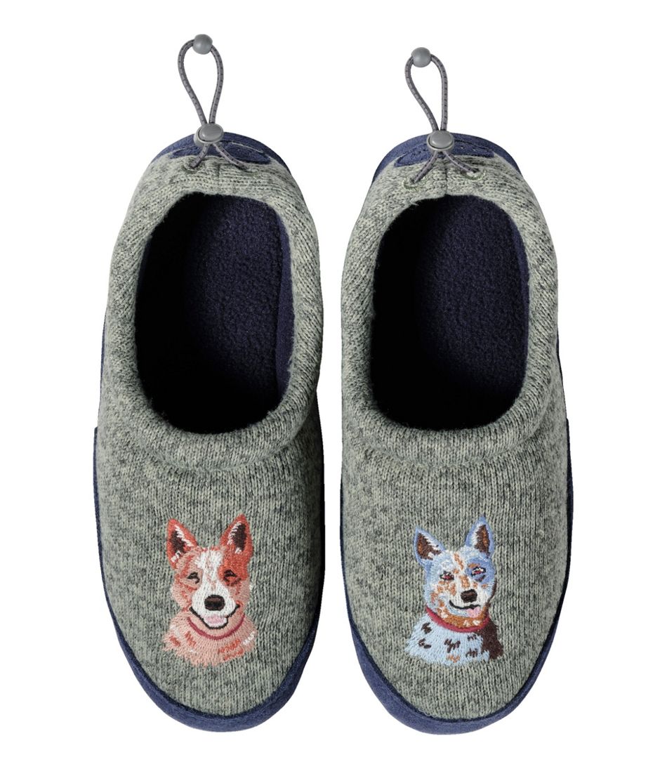 Kids' Sweater Fleece Slippers, Motif / L.L.Bean