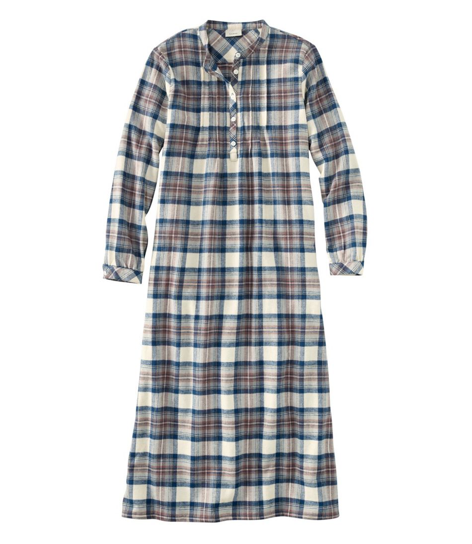 Women's Scotch Plaid Flannel Nightgown / L.L.Bean