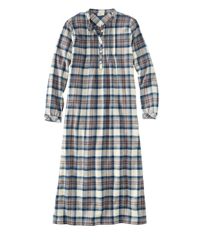 Women's Scotch Plaid Flannel Nightgown / L.L.Bean