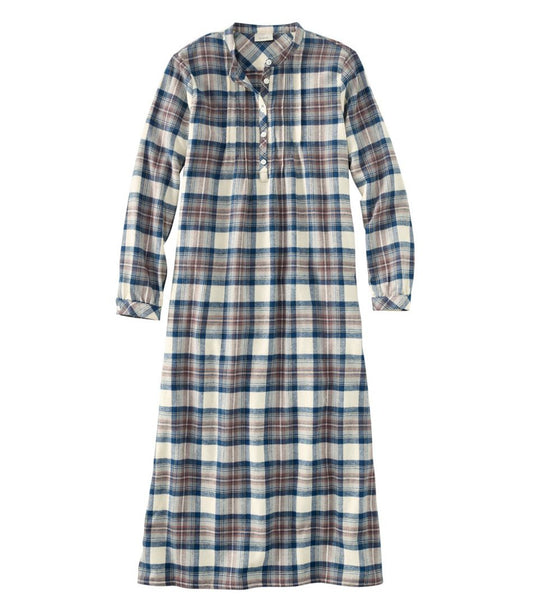 Women's Scotch Plaid Flannel Nightgown / L.L.Bean