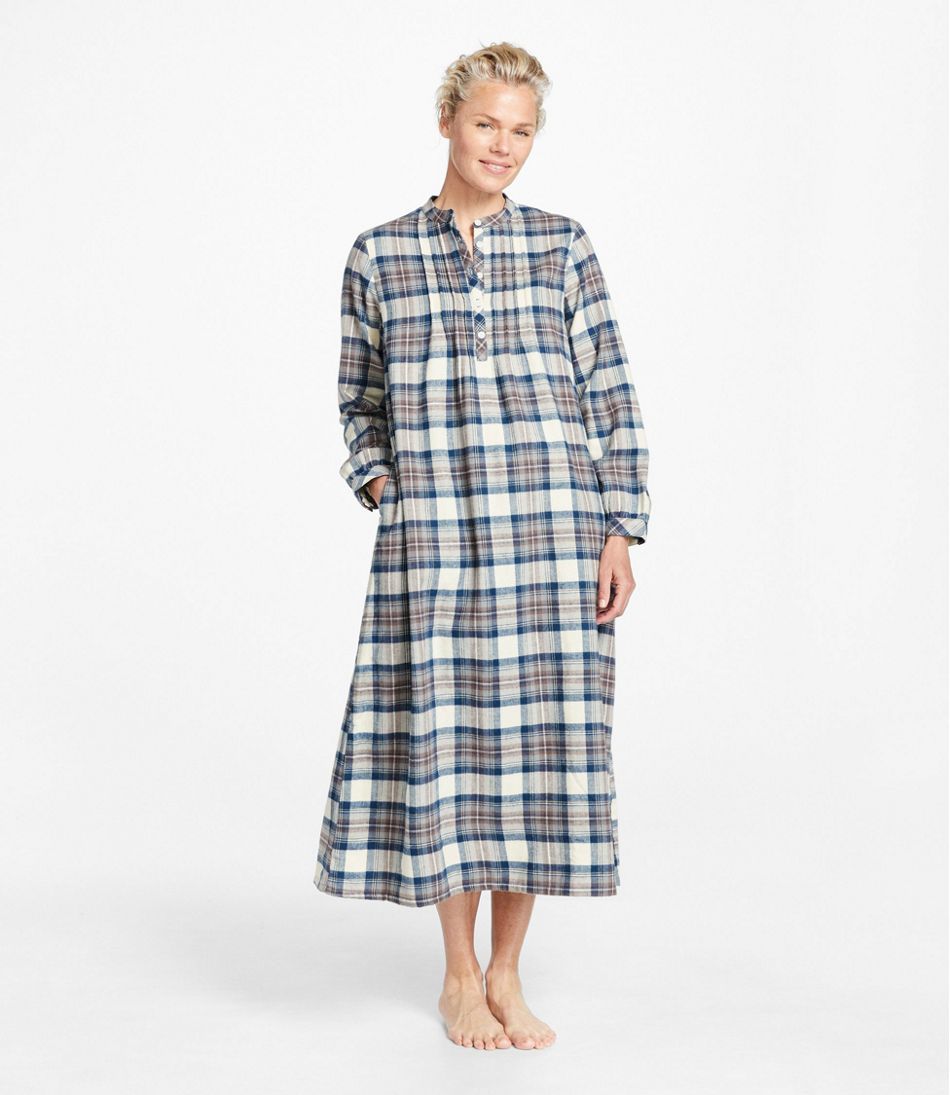 Women's Scotch Plaid Flannel Nightgown / L.L.Bean