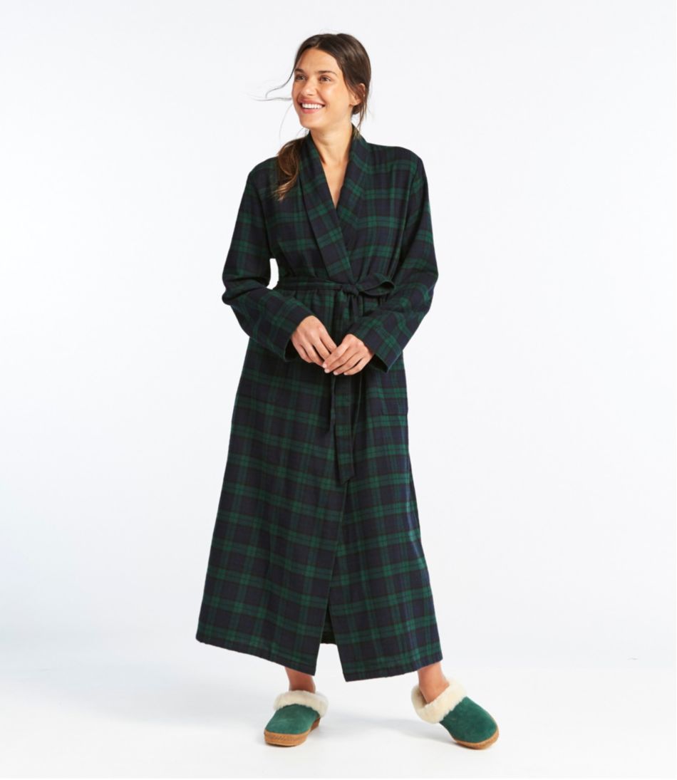 Women's Scotch Plaid Flannel Robe / L.L.Bean