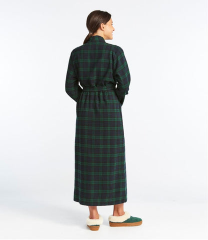 Women's Scotch Plaid Flannel Robe / L.L.Bean