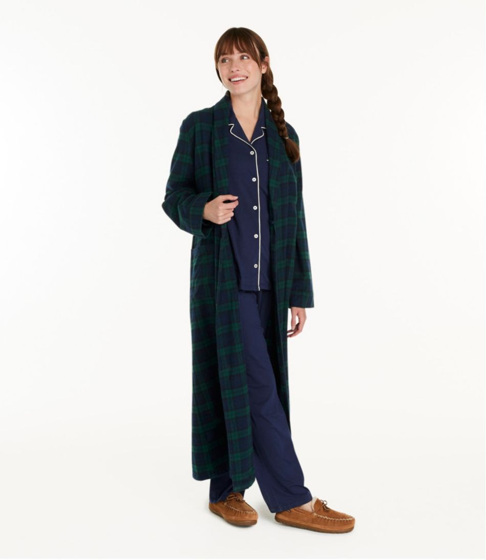 Women's Scotch Plaid Flannel Robe / L.L.Bean