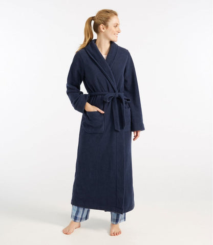 Women's Winter Fleece Robe, Wrap-Front / L.L.Bean