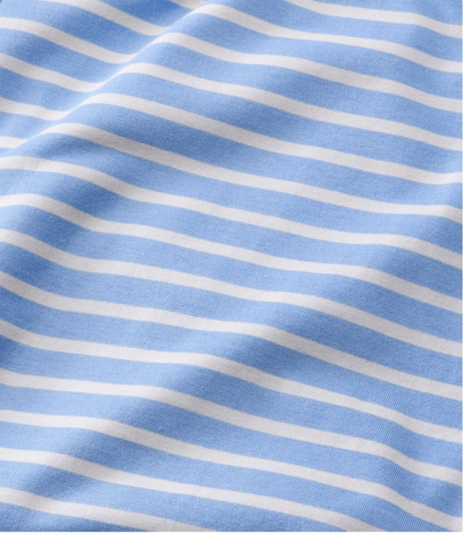 Women's Super-Soft Shrink-Free Button Front Pajama Set, Stripe / L.L.Bean
