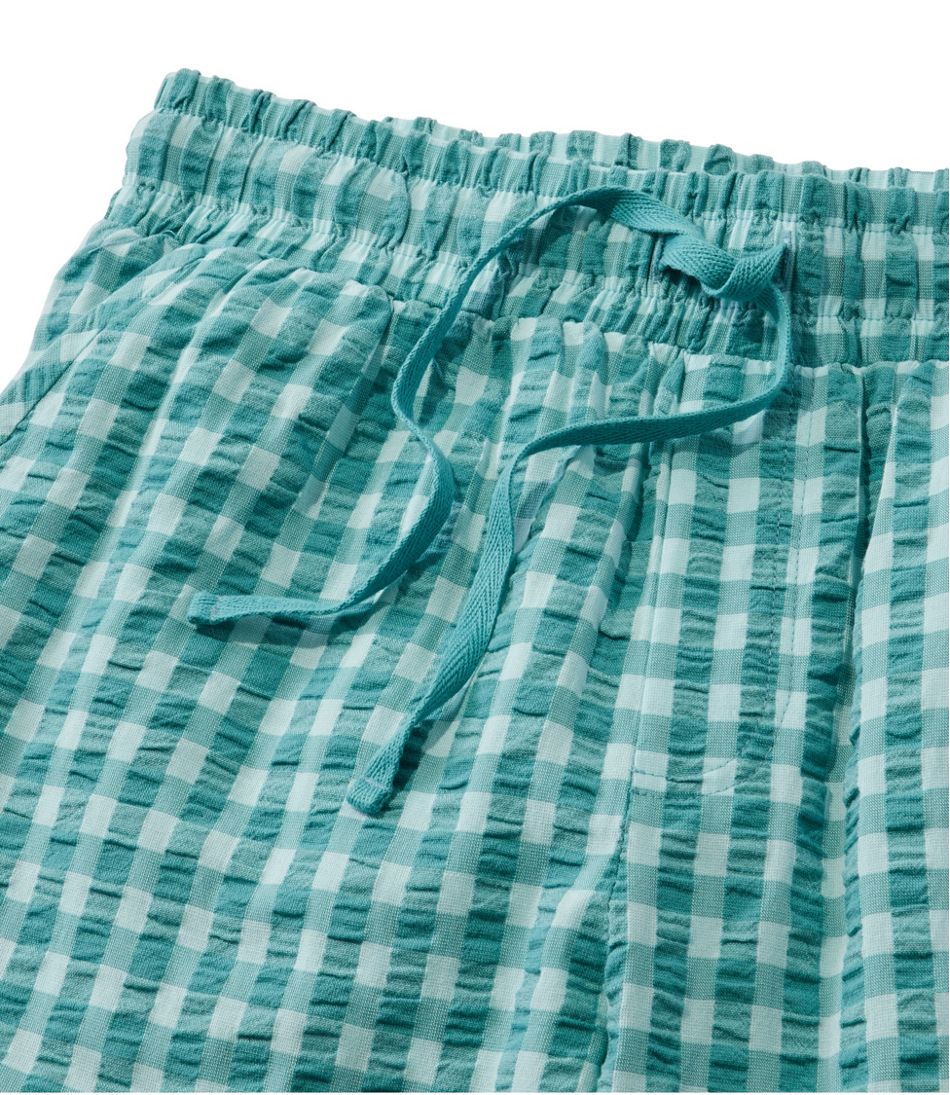 Women's Bean's Seacoast Seersucker Pajama Pant Set / L.L.Bean