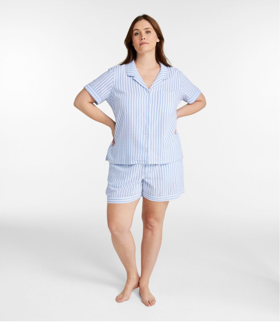 Women's Bean's Seacoast Seersucker Short Set / L.L.Bean