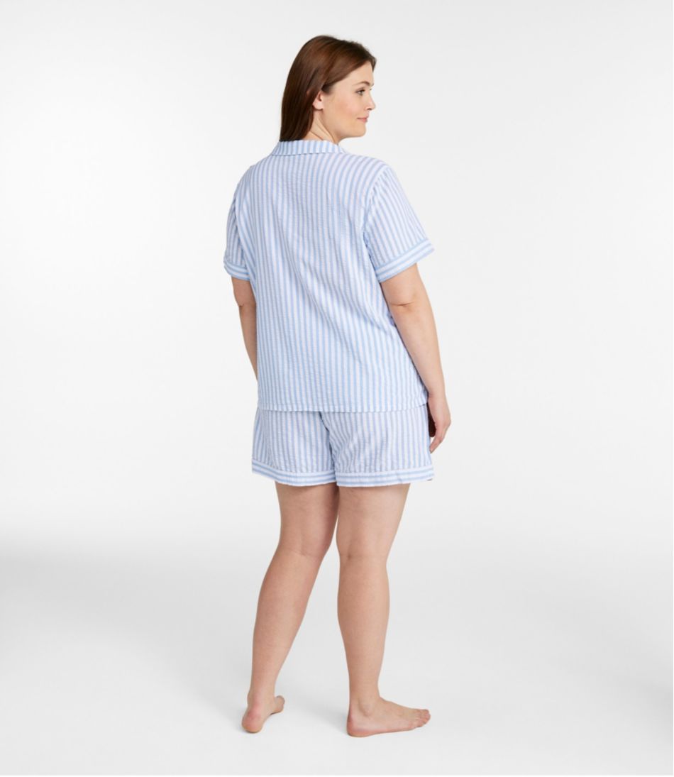 Women's Bean's Seacoast Seersucker Short Set / L.L.Bean