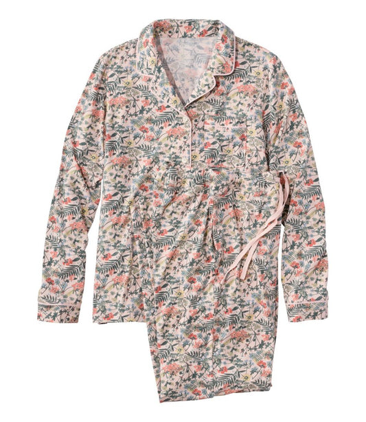 Women's Super-Soft Shrink-Free Pajama Set, Button-Front / L.L.Bean
