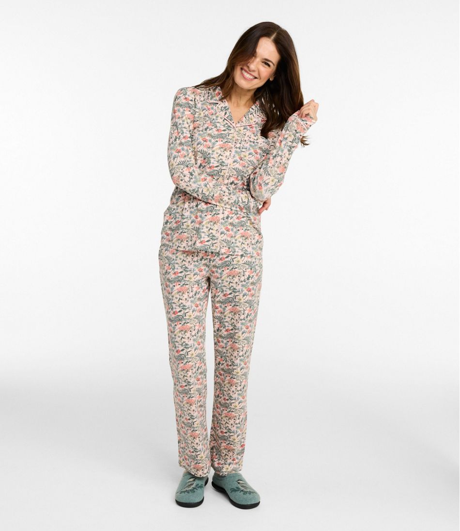 Women's Super-Soft Shrink-Free Pajama Set, Button-Front / L.L.Bean