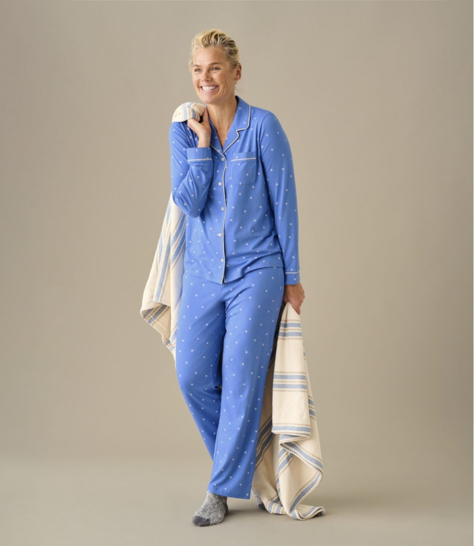 Women's Super-Soft Shrink-Free Pajama Set, Button-Front / L.L.Bean