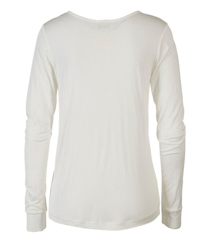 Women's Silk Pointelle, Long-Sleeve Scoopneck / L.L.Bean