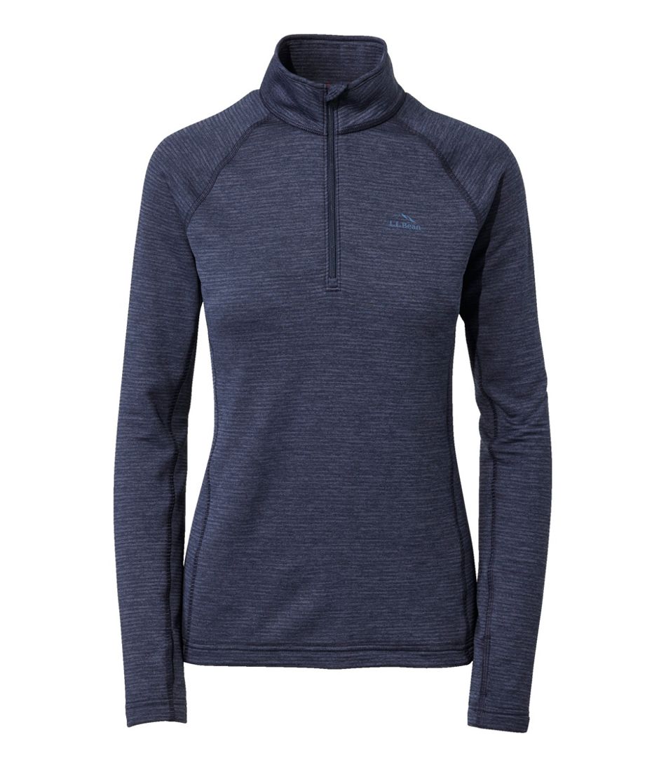 Women's Midweight Base Layer Crew Top, 1/4 Zip / L.L.Bean