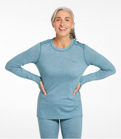 Women's Cresta Ultralight 150 Crew Top, Stripe / L.L.Bean