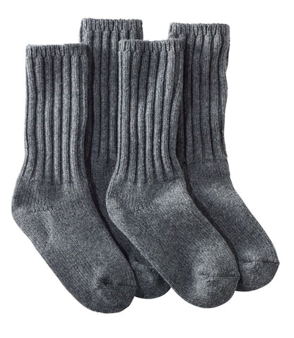 Adults' Merino Wool Ragg Socks, 10" 2-Pack / L.L.Bean