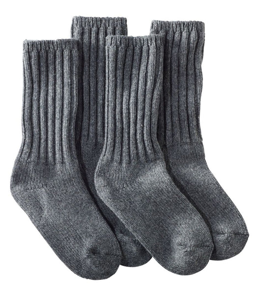 Adults' Merino Wool Ragg Socks, 10" 2-Pack / L.L.Bean
