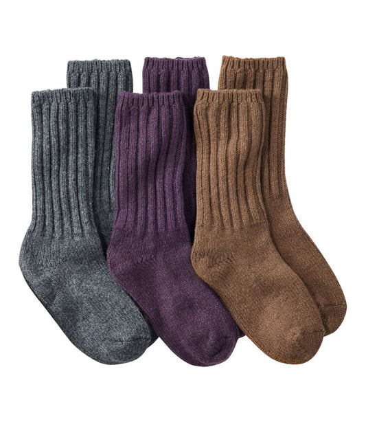 Adults' Merino Wool Ragg Socks, 3-Pack / L.L.Bean