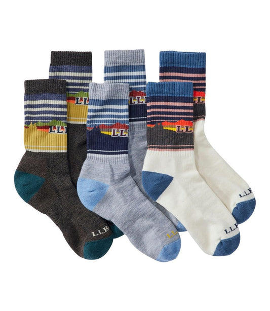 Adults' Katahdin Hiker Socks Gift Set, 3-Pack / L.L.Bean
