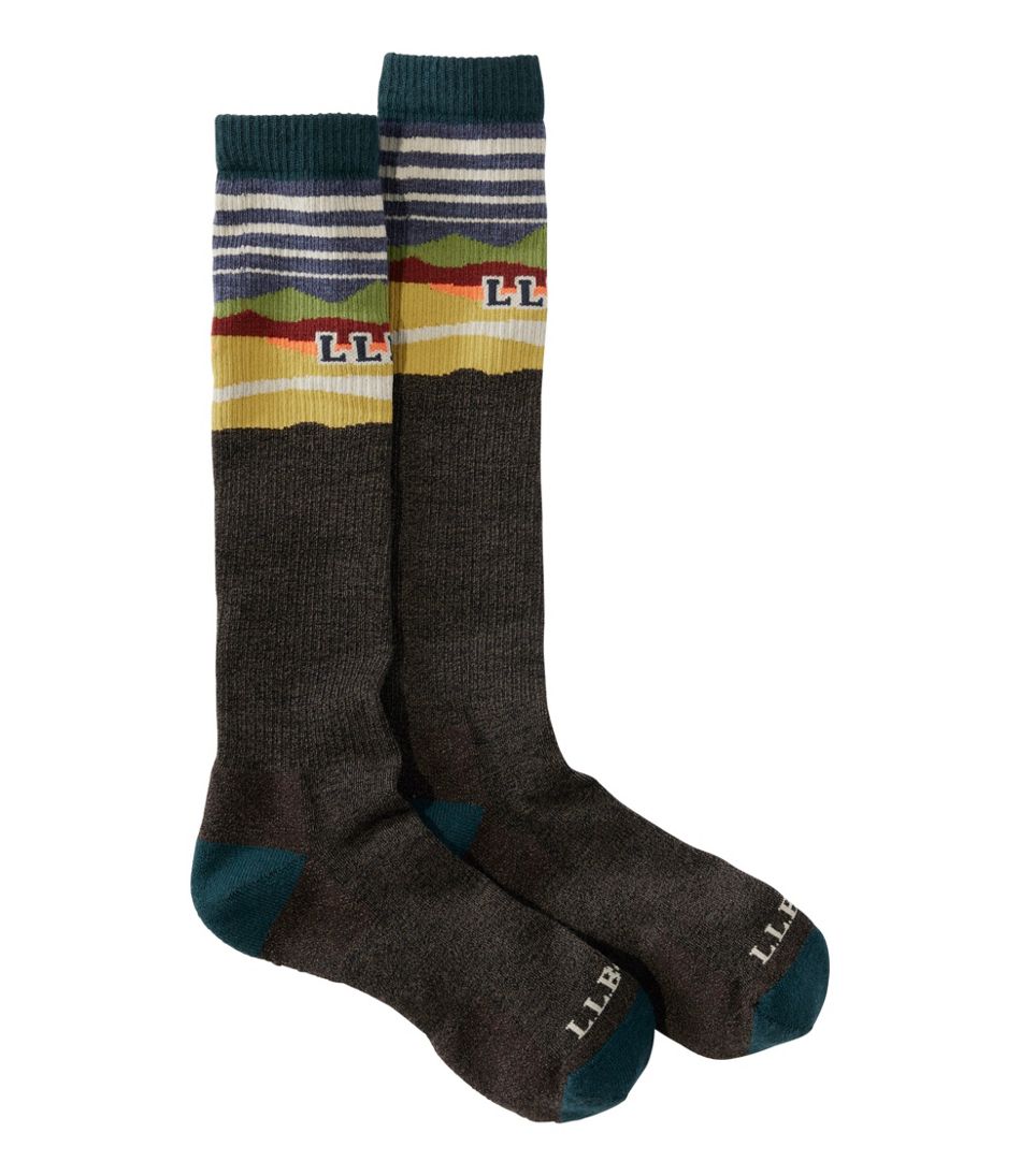 Adults' Katahdin Over the Calf Hiker Socks, Mountain / L.L.Bean