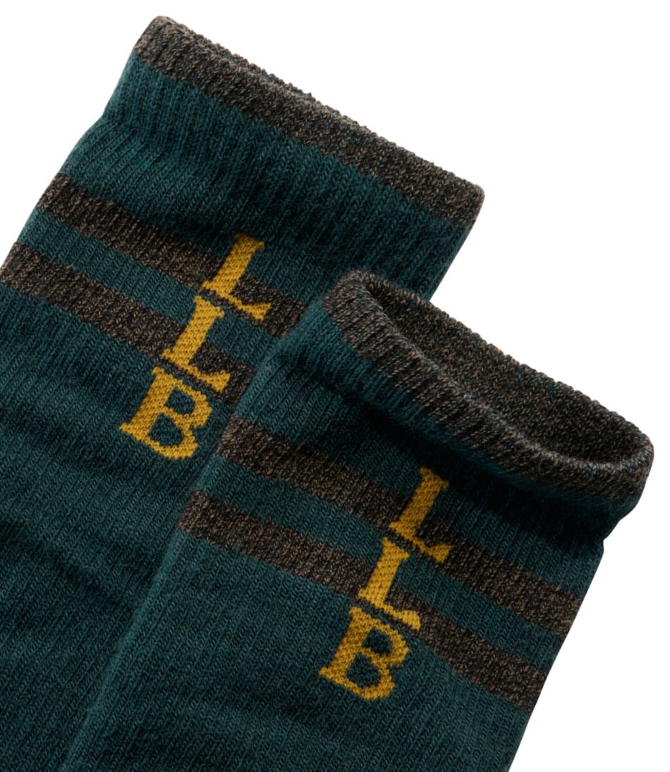 Adults' Katahdin Over the Calf Hiker Socks, Mountain Stripe / L.L.Bean