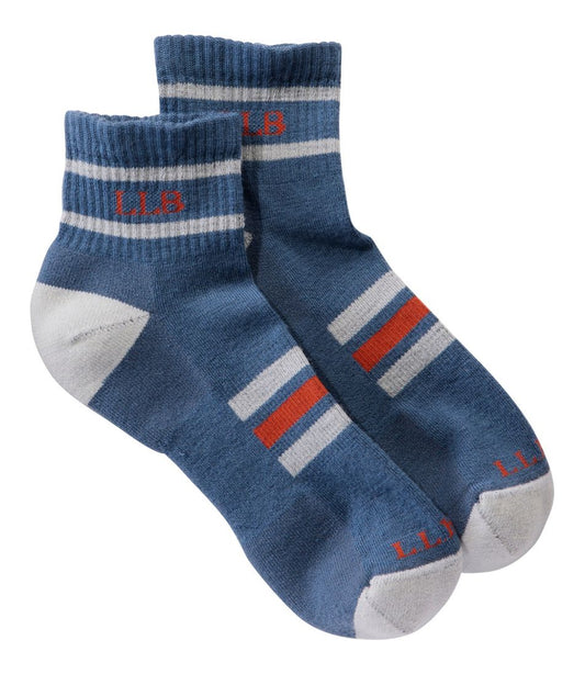 Adults' Katahdin Hiker Socks, 1/4 Crew Stripe / L.L.Bean