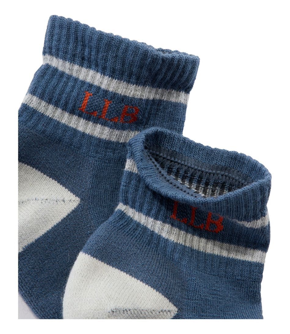Adults' Katahdin Hiker Socks, 1/4 Crew Stripe / L.L.Bean