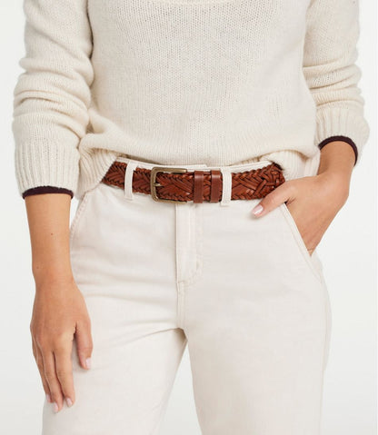 Women's Braided Leather Belt / L.L.Bean