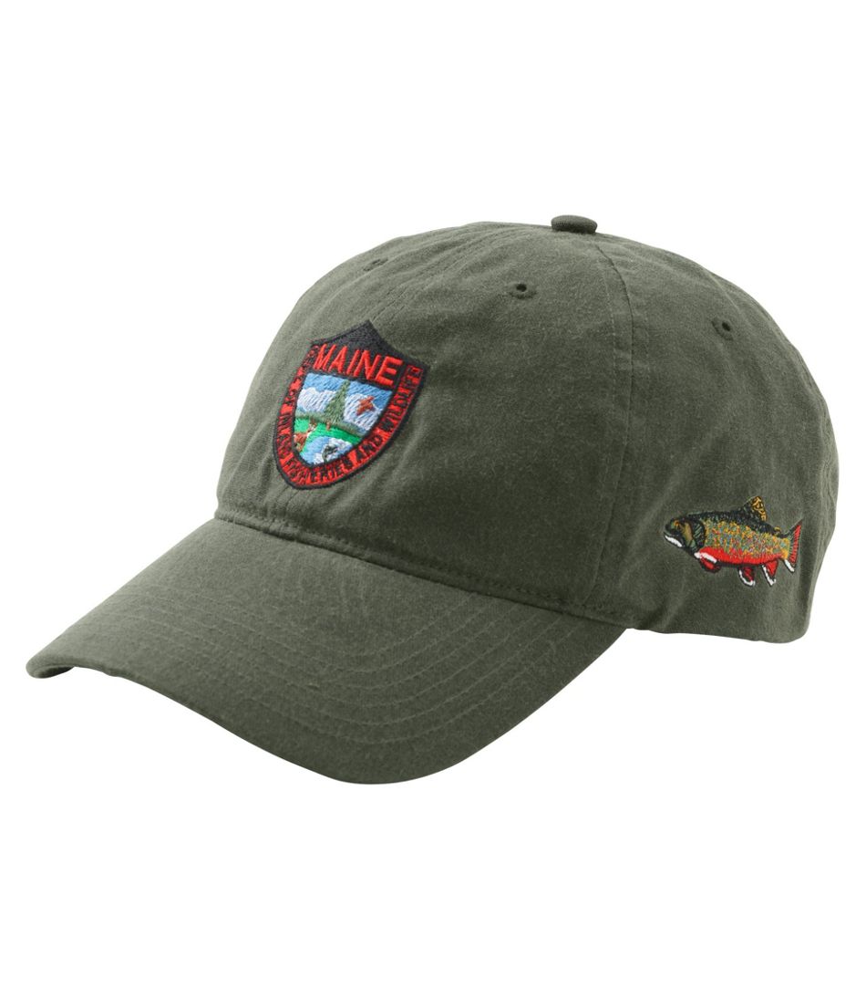 Adults' MIF&W Waxcloth Hat, Brook Trout / L.L.Bean