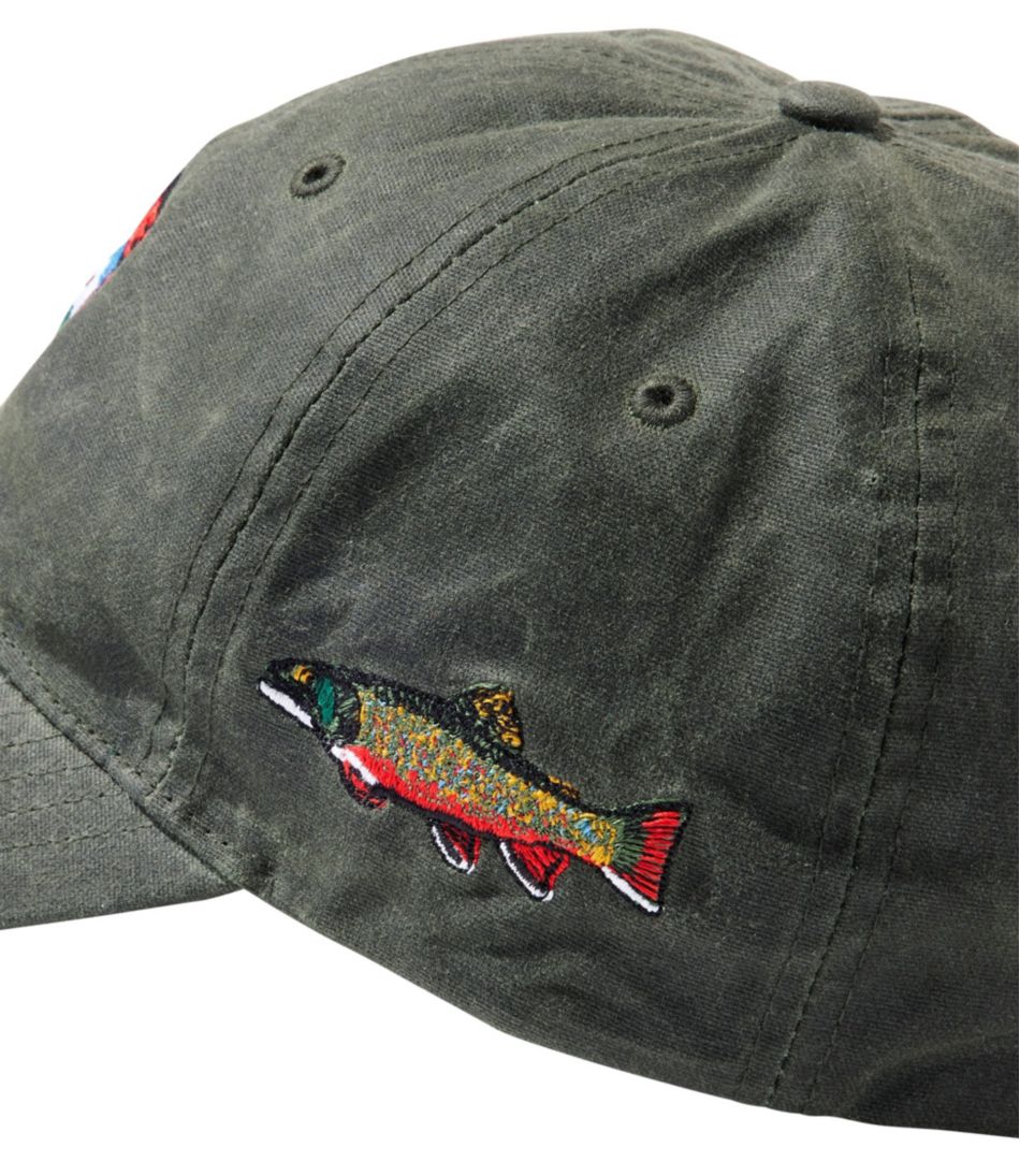 Adults' MIF&W Waxcloth Hat, Brook Trout / L.L.Bean