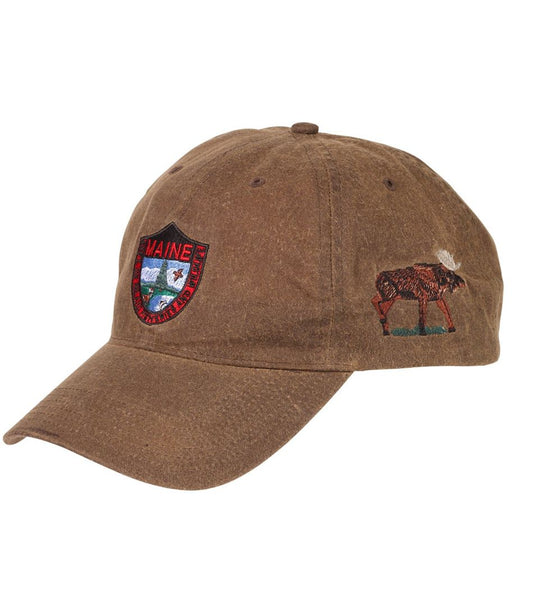 Adults' MIF&W Waxcloth Hat, Moose / L.L.Bean