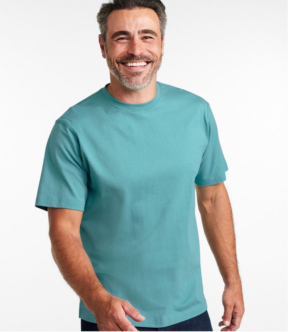 Men's Carefree Unshrinkable Tee, Traditional Fit Short-Sleeve / L.L.Bean