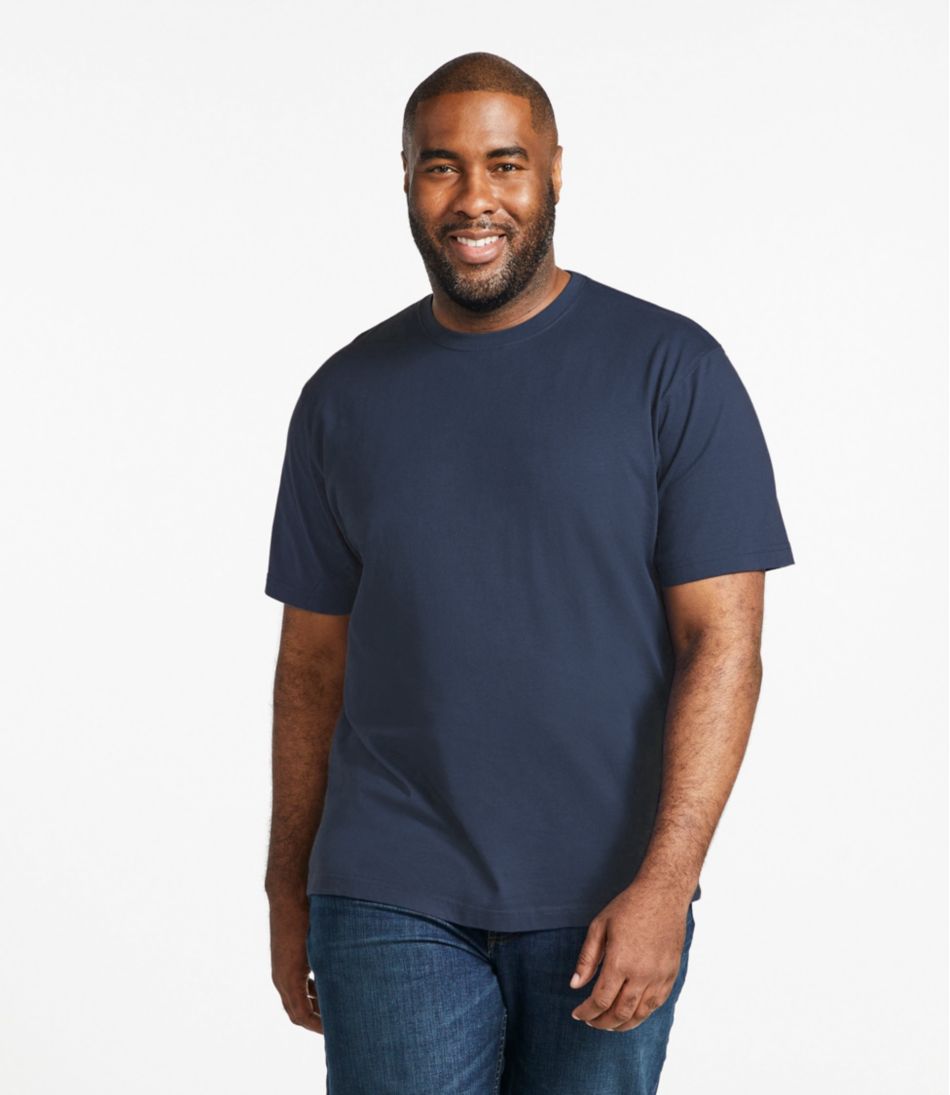 Men's Carefree Unshrinkable Tee, Traditional Fit Short-Sleeve / L.L.Bean