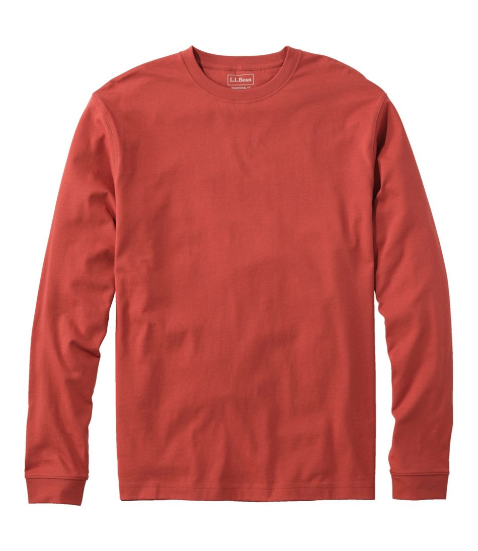 Men's Carefree Unshrinkable Tee, Traditional Fit, Long-Sleeve / L.L.Bean
