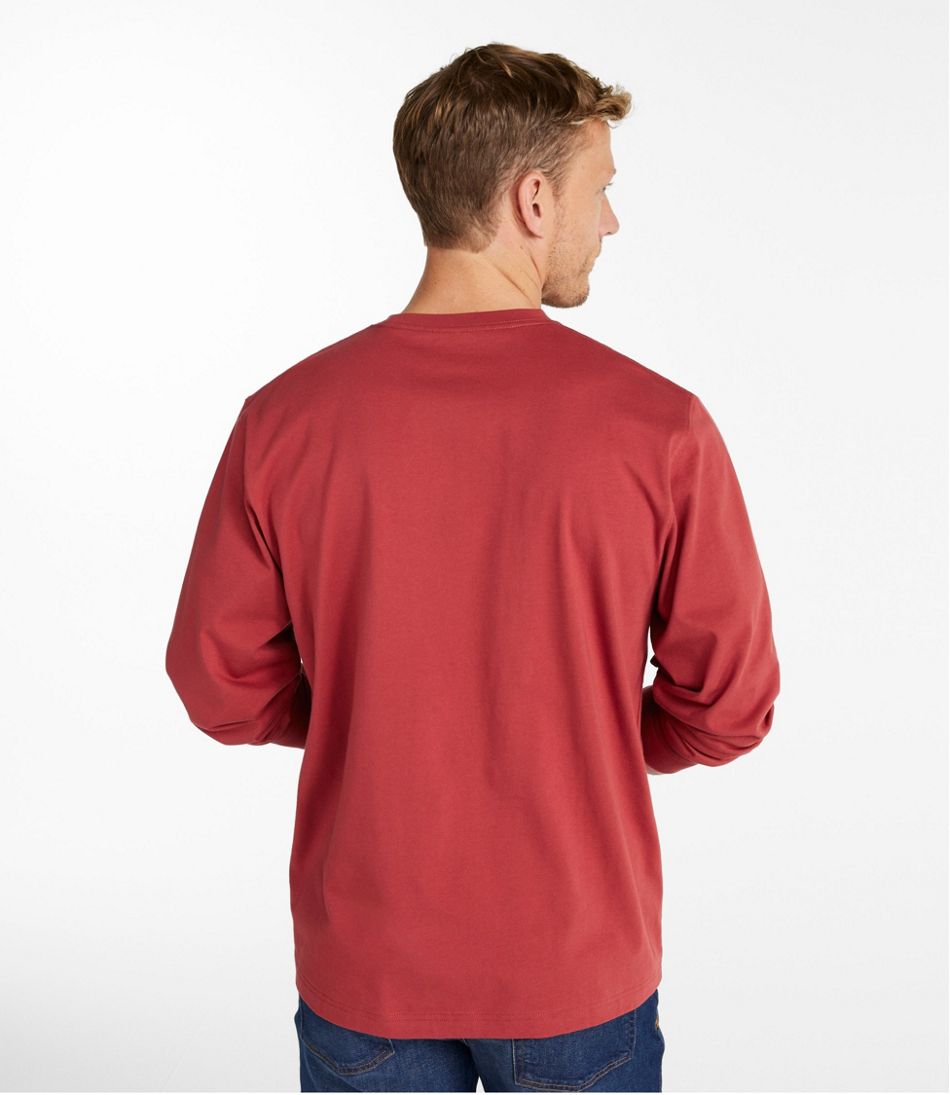 Men's Carefree Unshrinkable Tee, Traditional Fit, Long-Sleeve / L.L.Bean