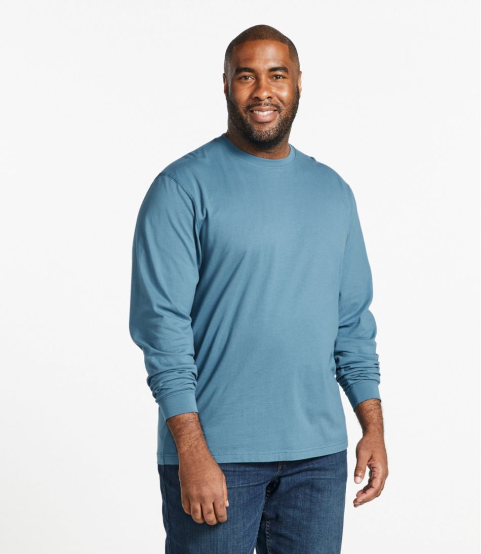 Men's Carefree Unshrinkable Tee, Traditional Fit, Long-Sleeve / L.L.Bean