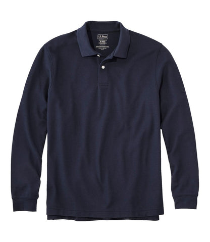 Men's Premium Double L® Polo, Long-Sleeve Without Pocket / L.L.Bean