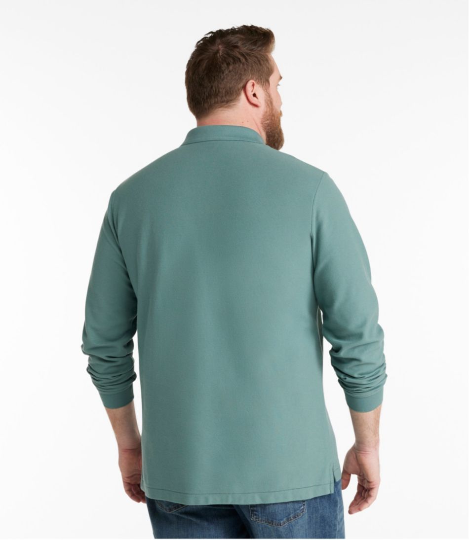 Men's Premium Double L® Polo, Long-Sleeve Without Pocket / L.L.Bean